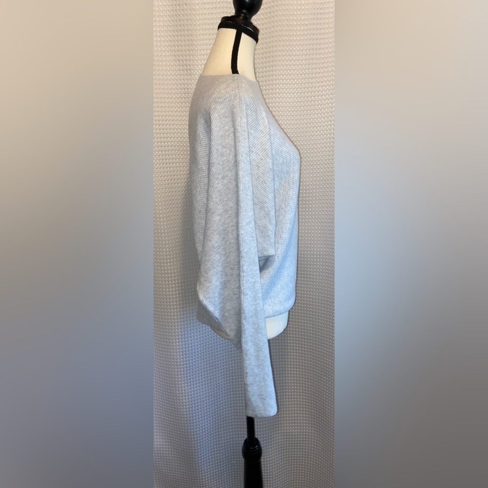ARDENE light gray Horizontal Ribbed Dolman Sweater size XL NWT - Picture 7 of 13